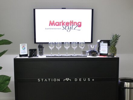 Marketing-Stilz auf der Veranstaltung